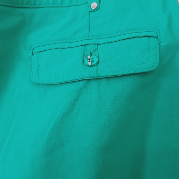 Jamie Sadock Skinnylicious Knee Capri Shorts Antigua Blue Golf - Picture 6 of 7